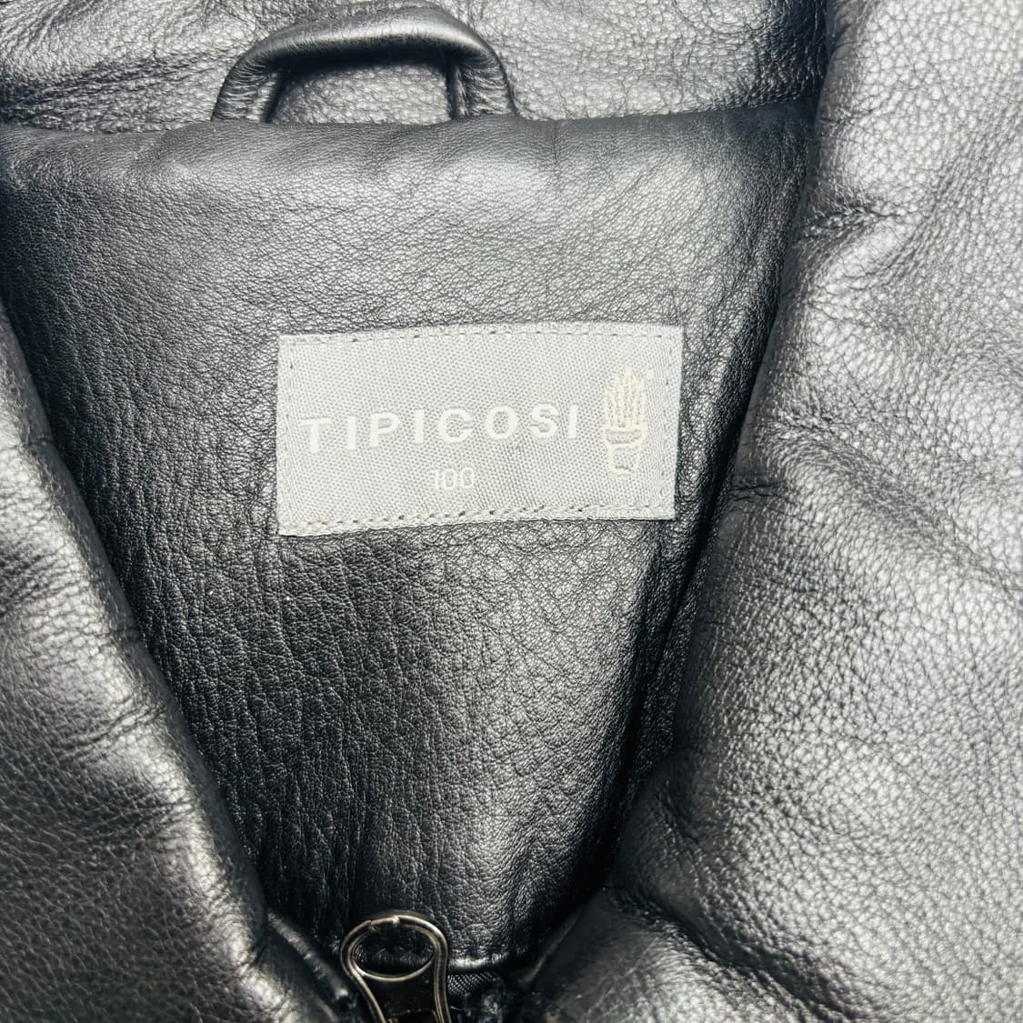 Tipicosi 티피코시 블랙 카우 레더 자켓 L 상품이미지7