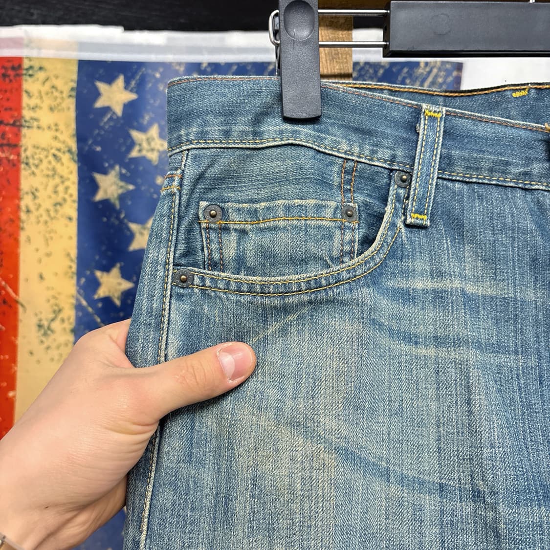 00s 리바이스 501 샌드워싱 데님팬츠 버튼플라이 N588 상품이미지5