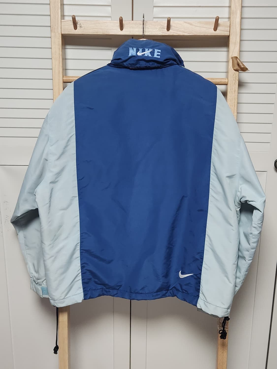 XL 나이키 90s 빅로고 올드스쿨 스카이블루 바람막이 자켓 상품이미지2