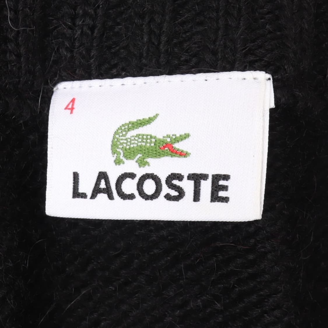 라코스테 블랙 알파카 블렌드 울 집업 가디건 상품이미지8