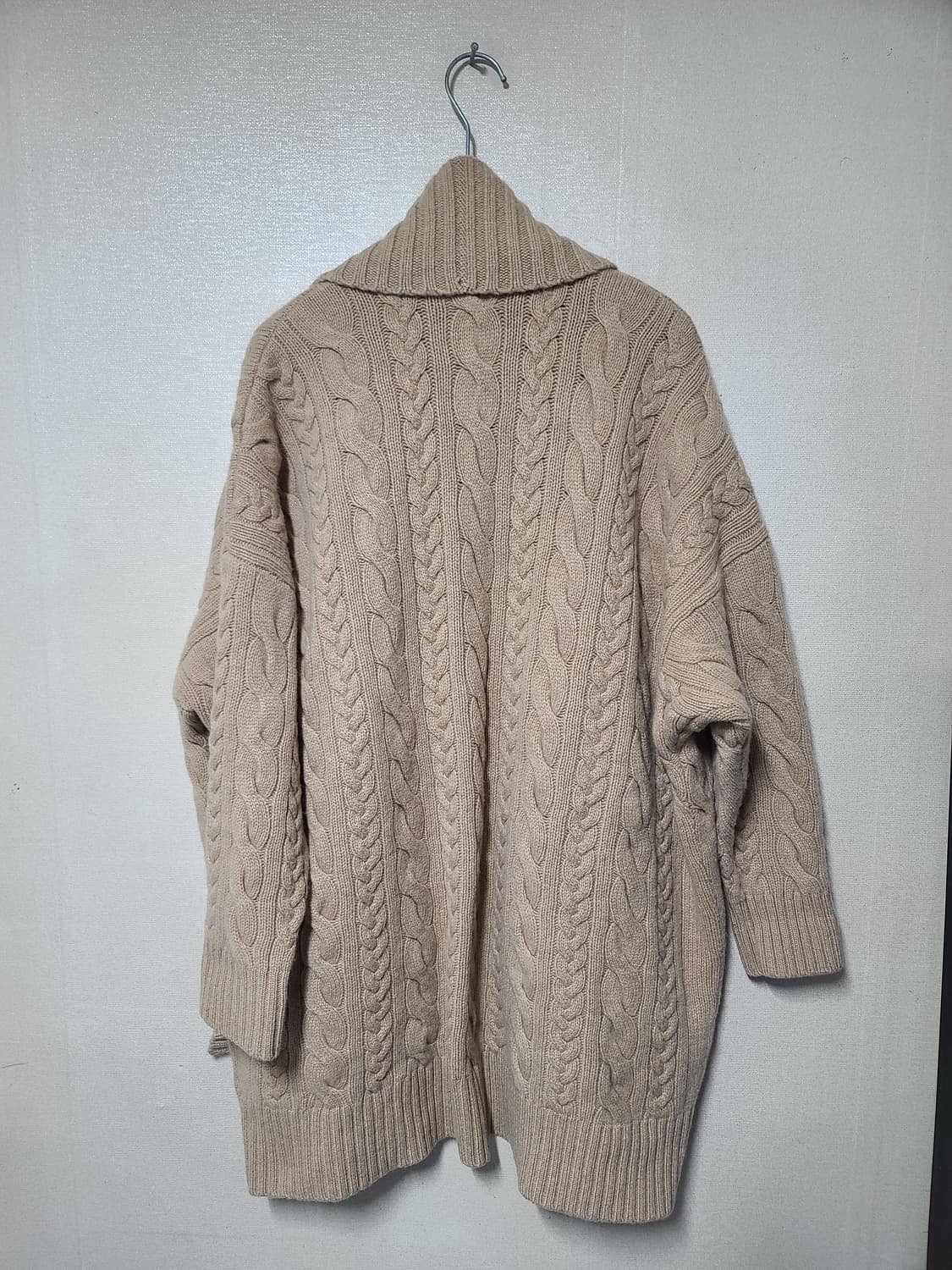 폴로 울,캐시미어 오픈 롱가디건 상품이미지4