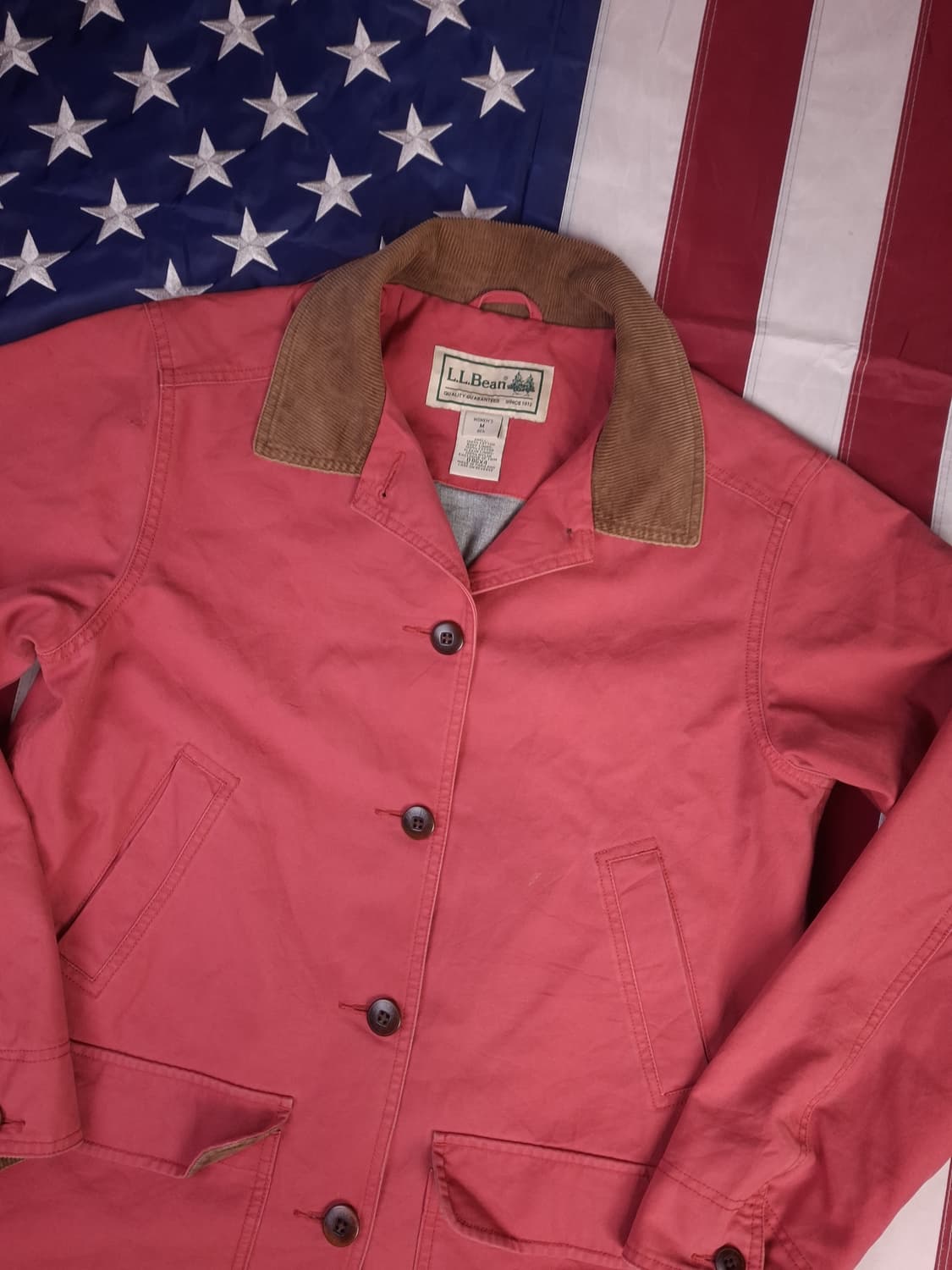 오리지날 90's L.L.Bean 엘엘빈 캔버스코튼 헌팅자켓 상품이미지2