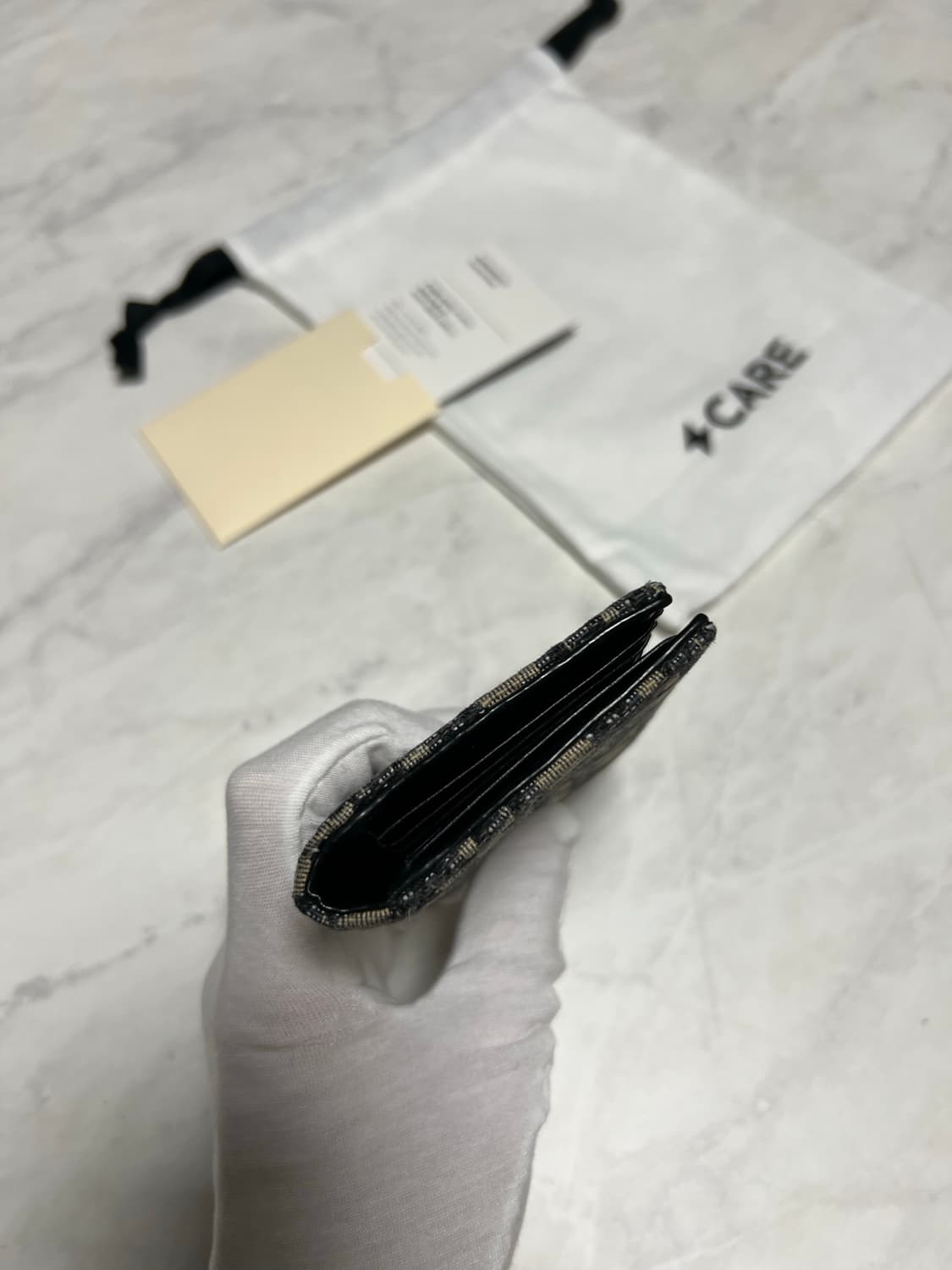 디올 오블리크 자카드 오거나이저 지갑 상품이미지5