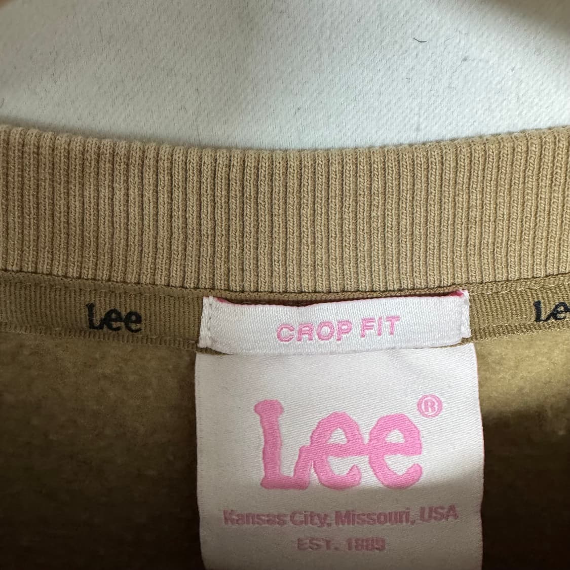 Lee 크롭핏 빅로고 맨투맨 상품이미지3