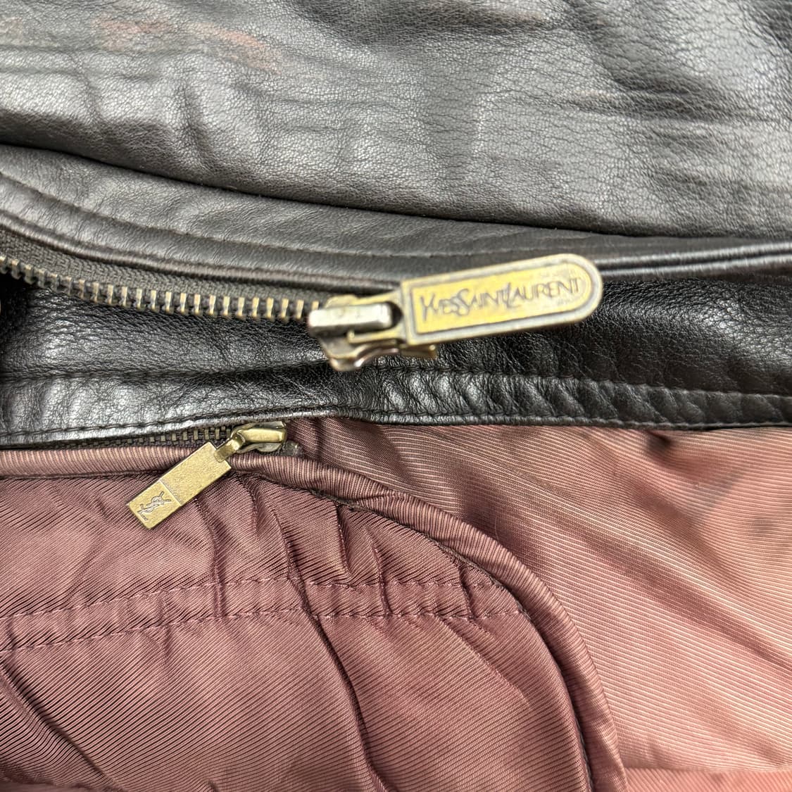 90s YSL Lambskin half jacket 상품이미지5