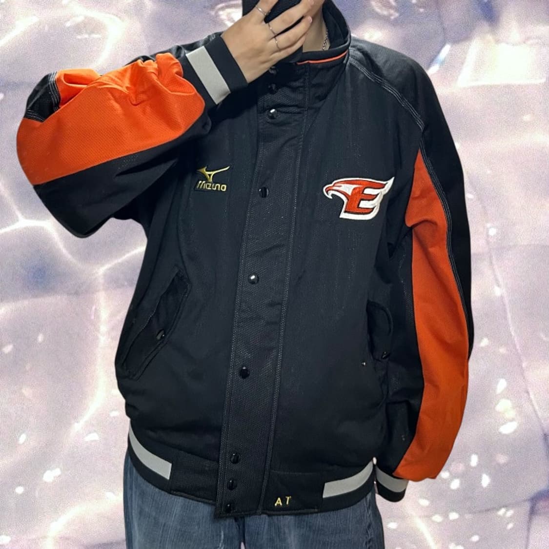 미즈노 한화이글스 춘추 점퍼 야구잠바 바시티 자켓 L 상품이미지1