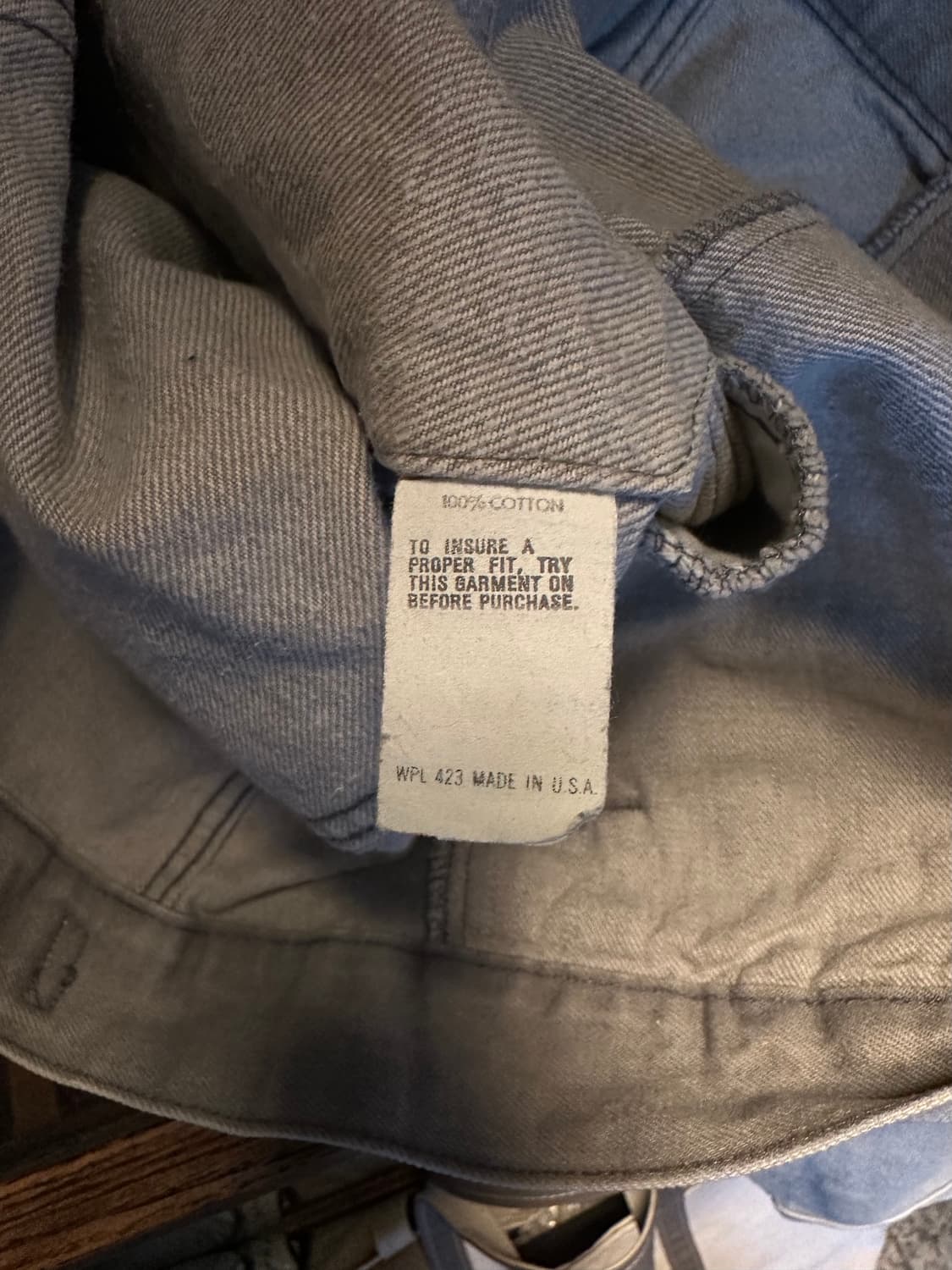 80s USA 빈티지 리바이스 3세대 그레이 데님 자켓 상품이미지8