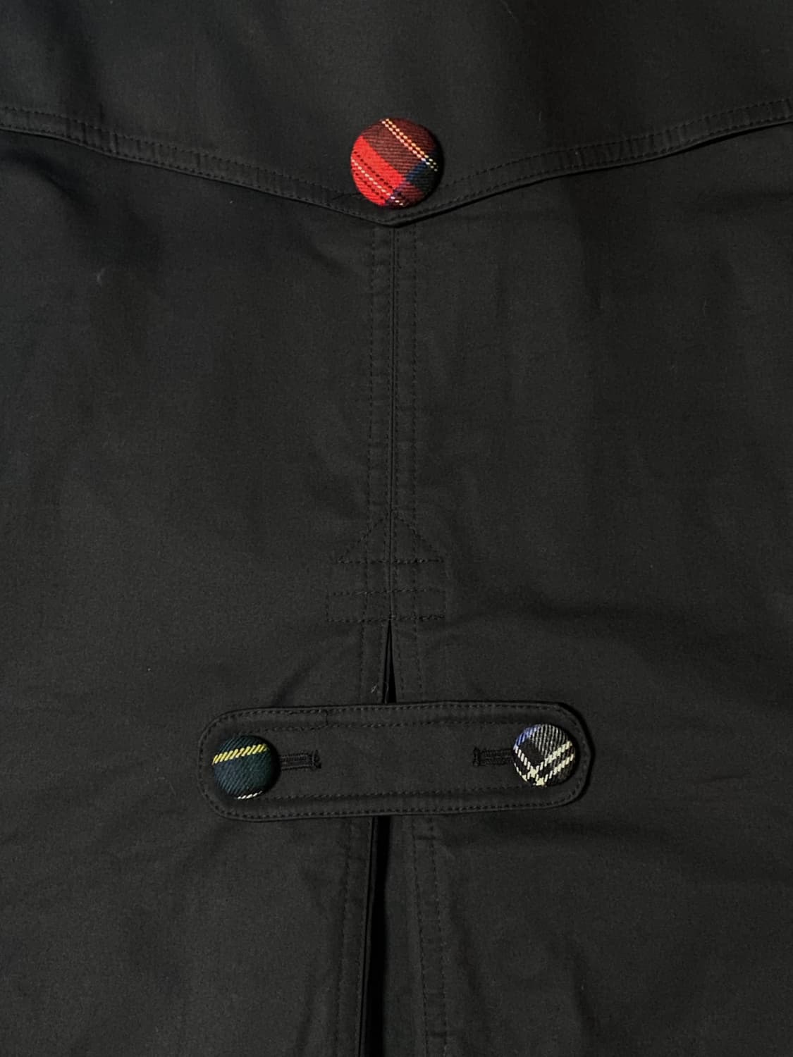 Hazzys 헤지스 람단 투하미 콜라보 체크 버튼 블랙 트렌치 코트 상품이미지8