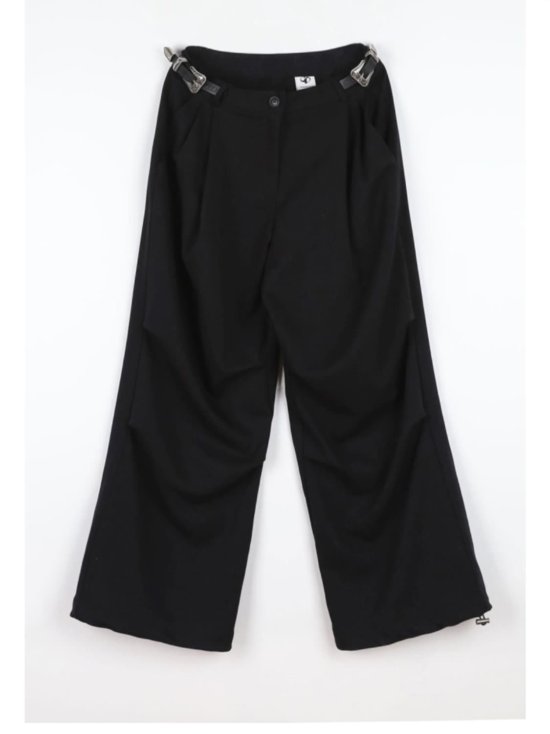 컬러인아이디 바지 블랙 벨트 팬츠 자체제작 슬랙스 made 상품이미지3