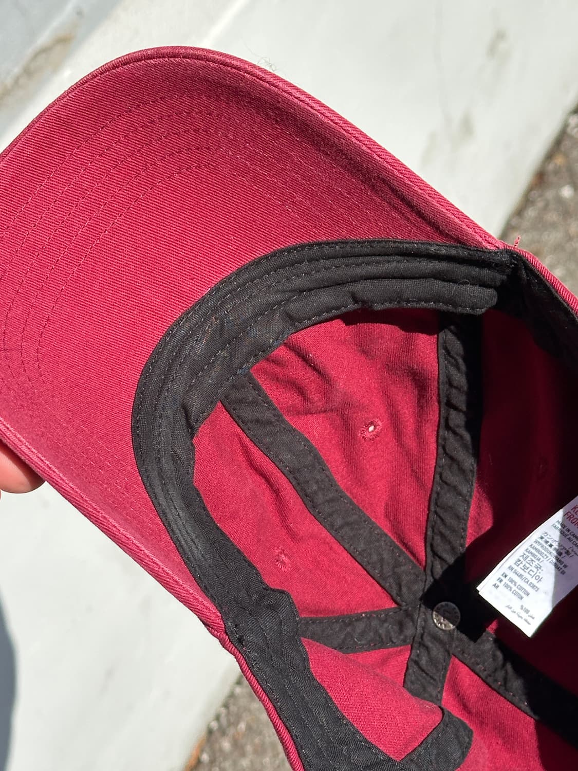 [F] 아메리칸이글 다크레드 볼캡 모자 독수리 자수 상품이미지5