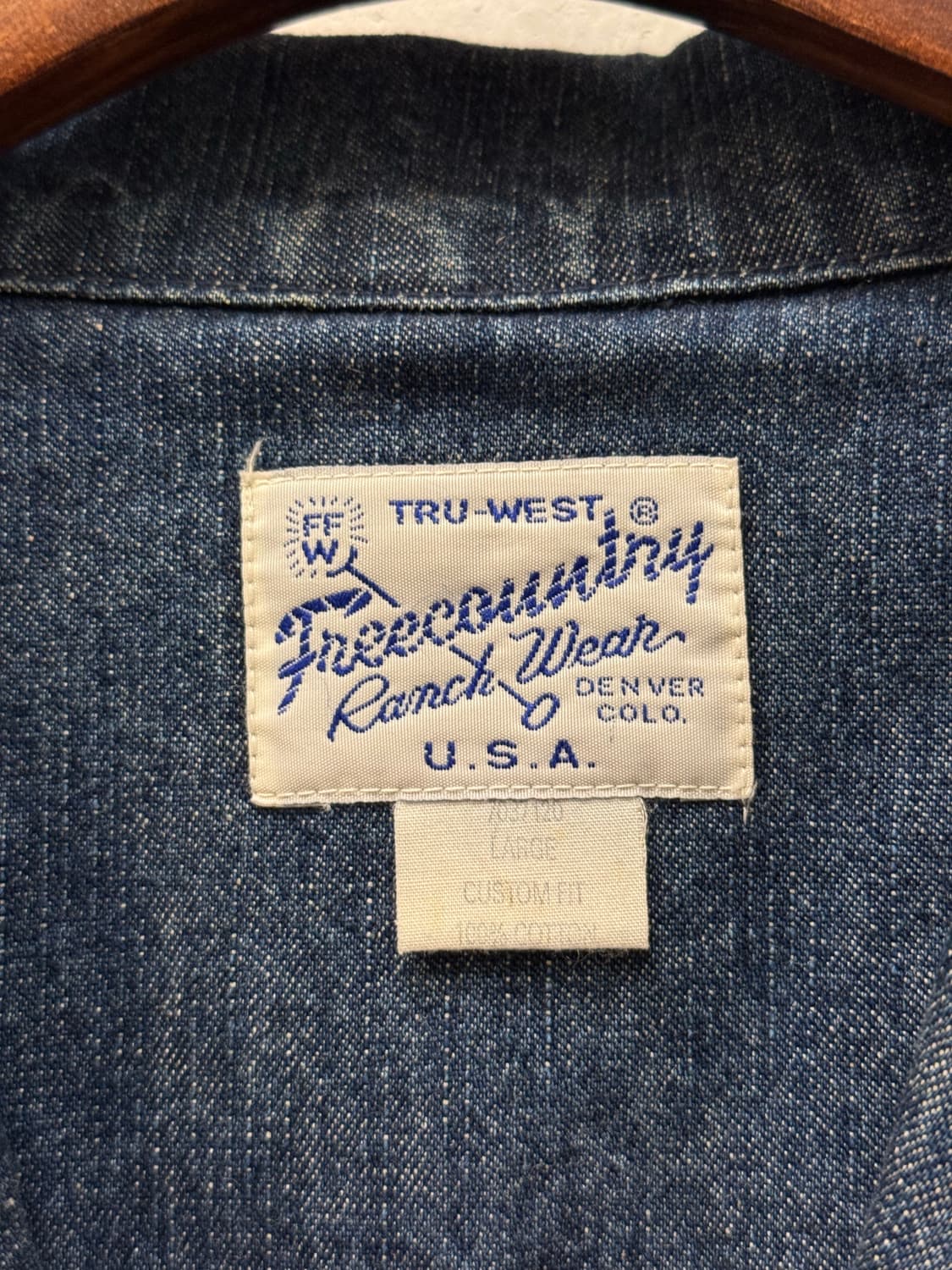 L) TRU-WEST Freecountry Ranch Wear Denim 상품이미지5