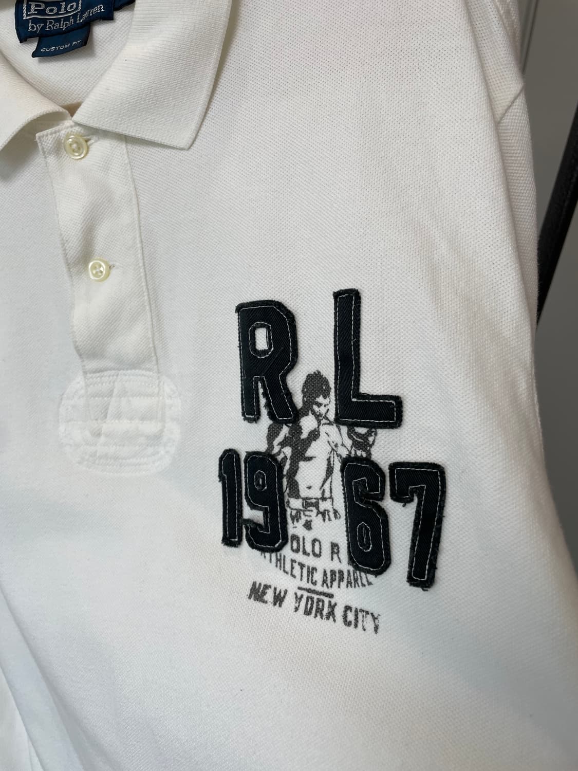 (XL) 폴로 랄프로렌 커스텀핏 복싱 반팔 카라티 상품이미지2