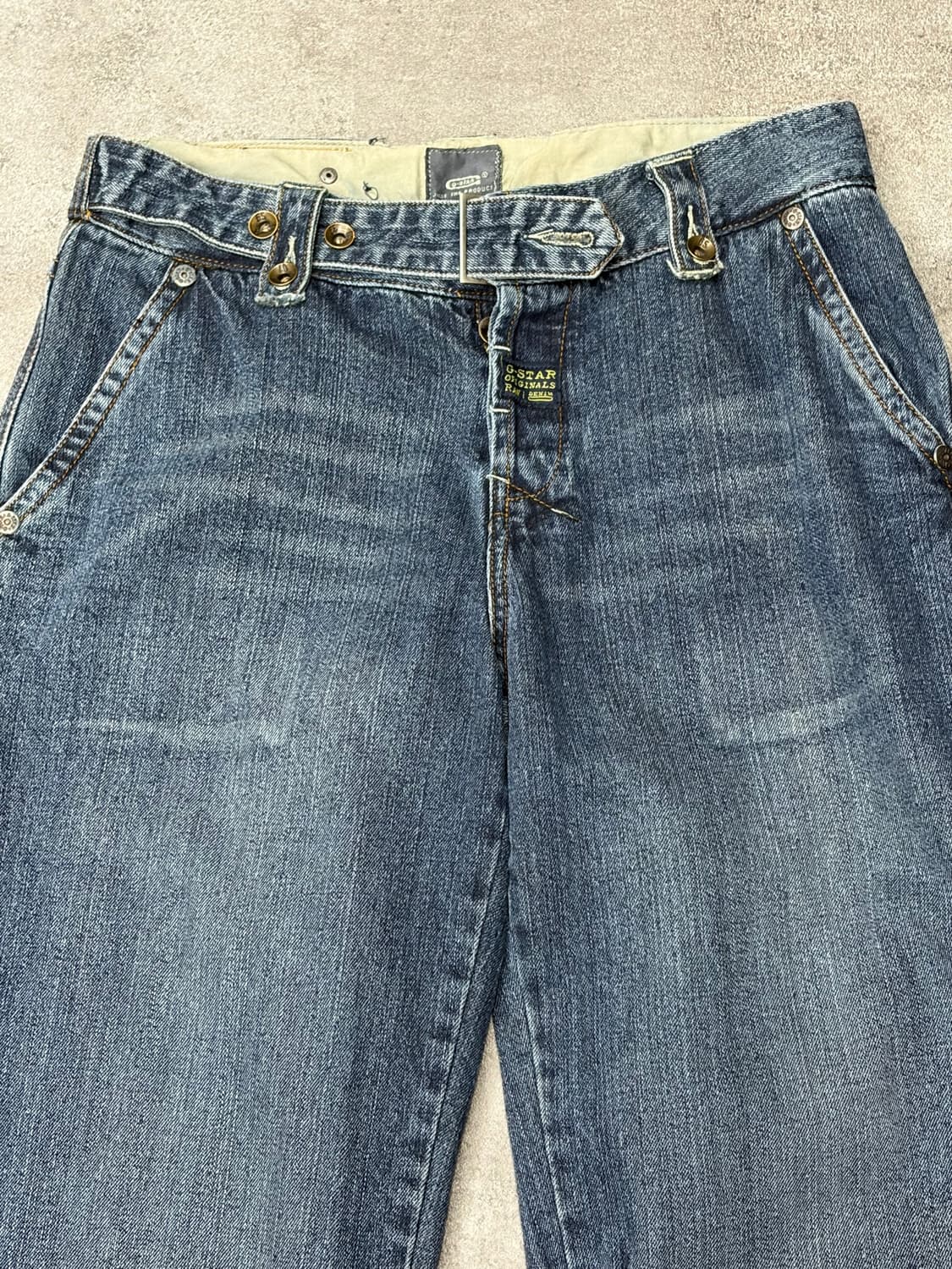 G-STAR RAW Belt Strap Wide Leg Denim Jea 상품이미지4