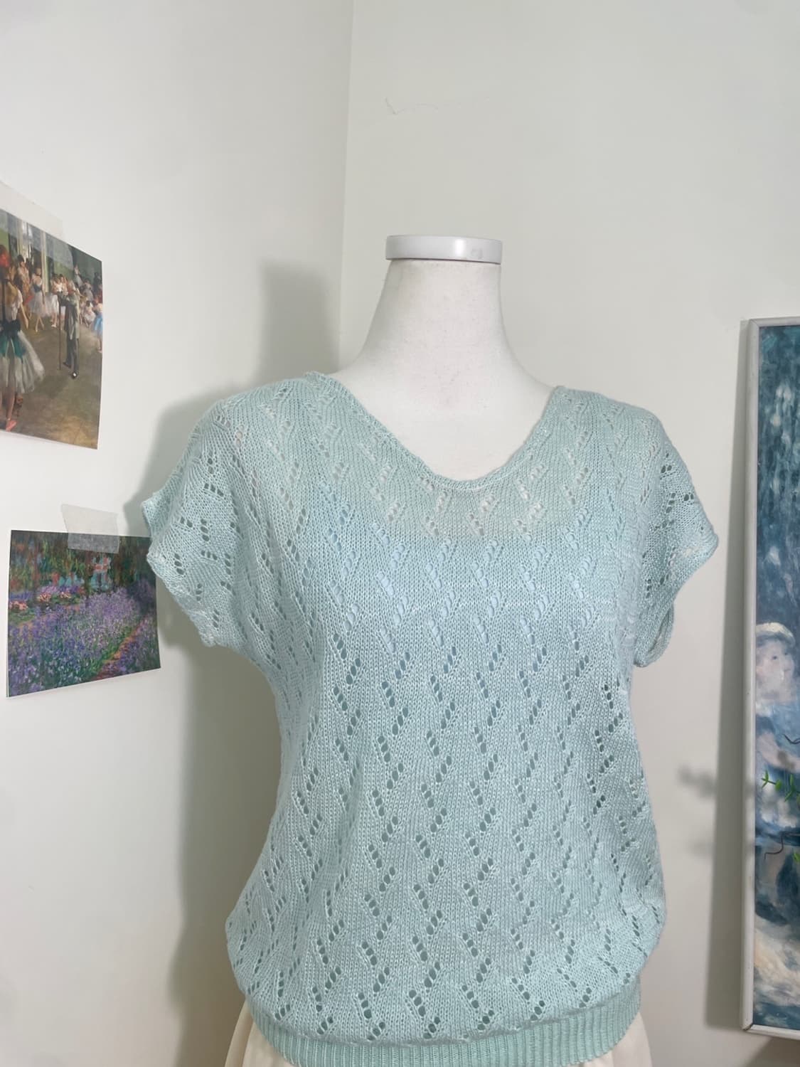 mint crochet summer knit top 상품이미지6