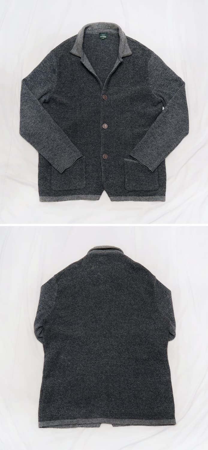 헨리코튼 버튼 클래식 홈스펀 울니트 가디건 자켓 (100-105) 상품이미지2
