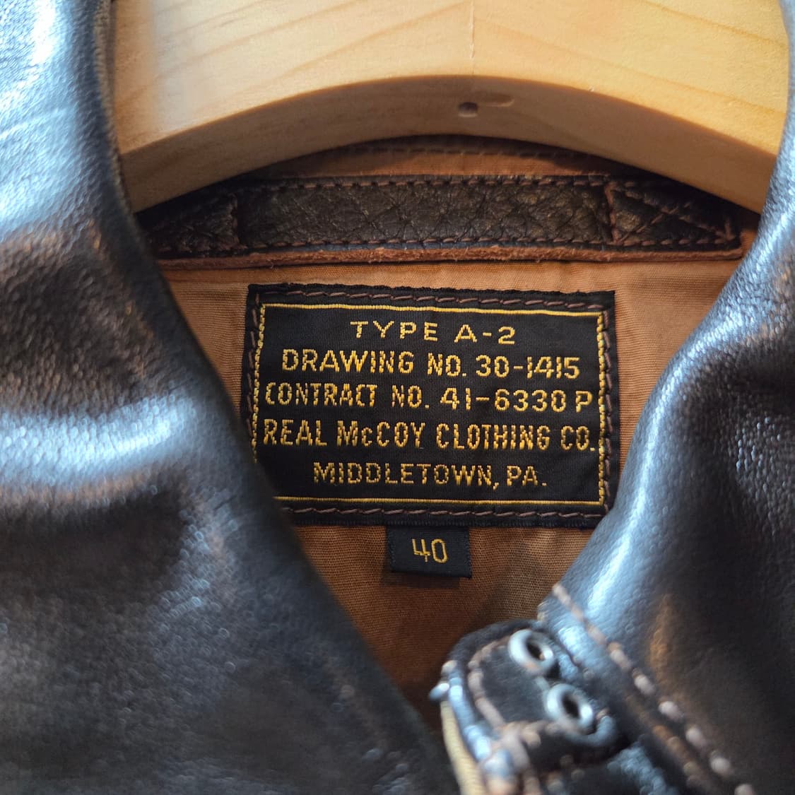 리얼맥코이 A-2 플라이트 자켓 (40) 상품이미지6