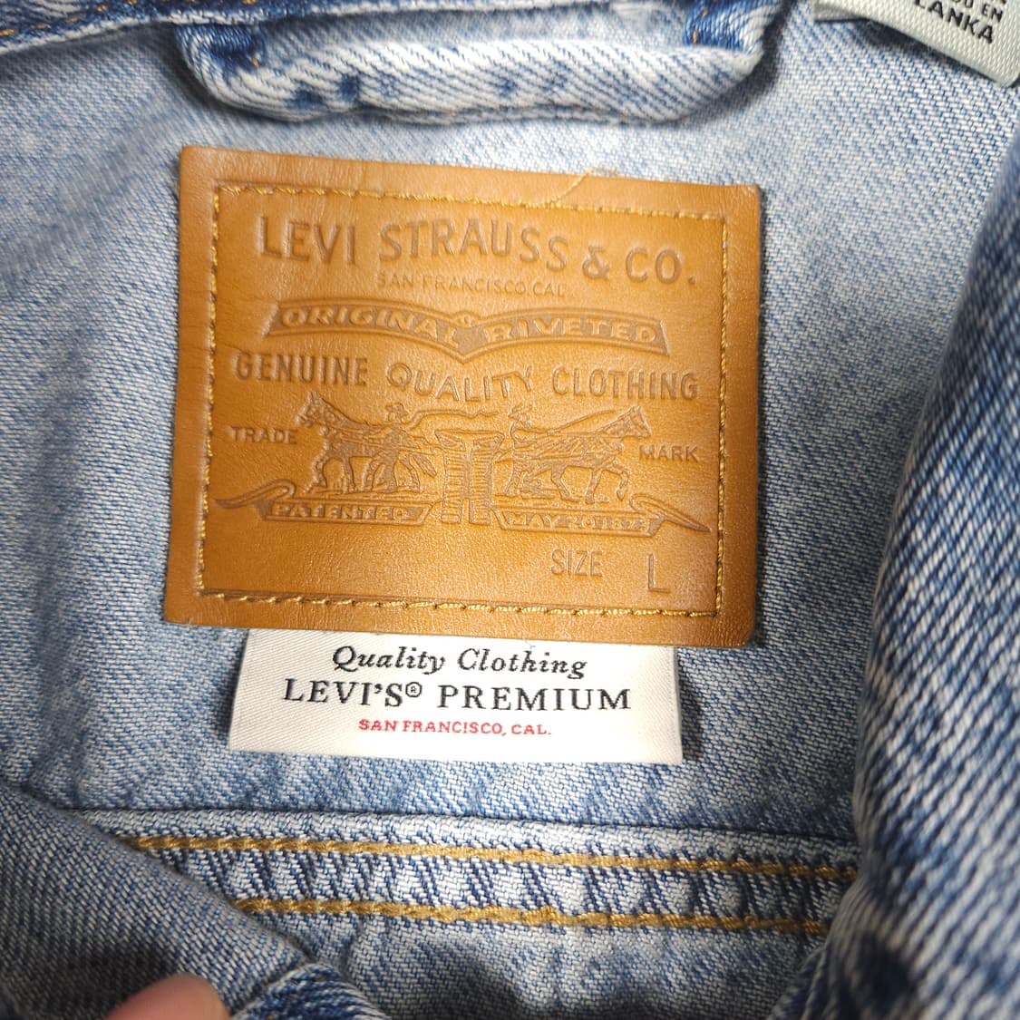 리바이스 버드와이저 커스텀 데님 자켓 상품이미지5