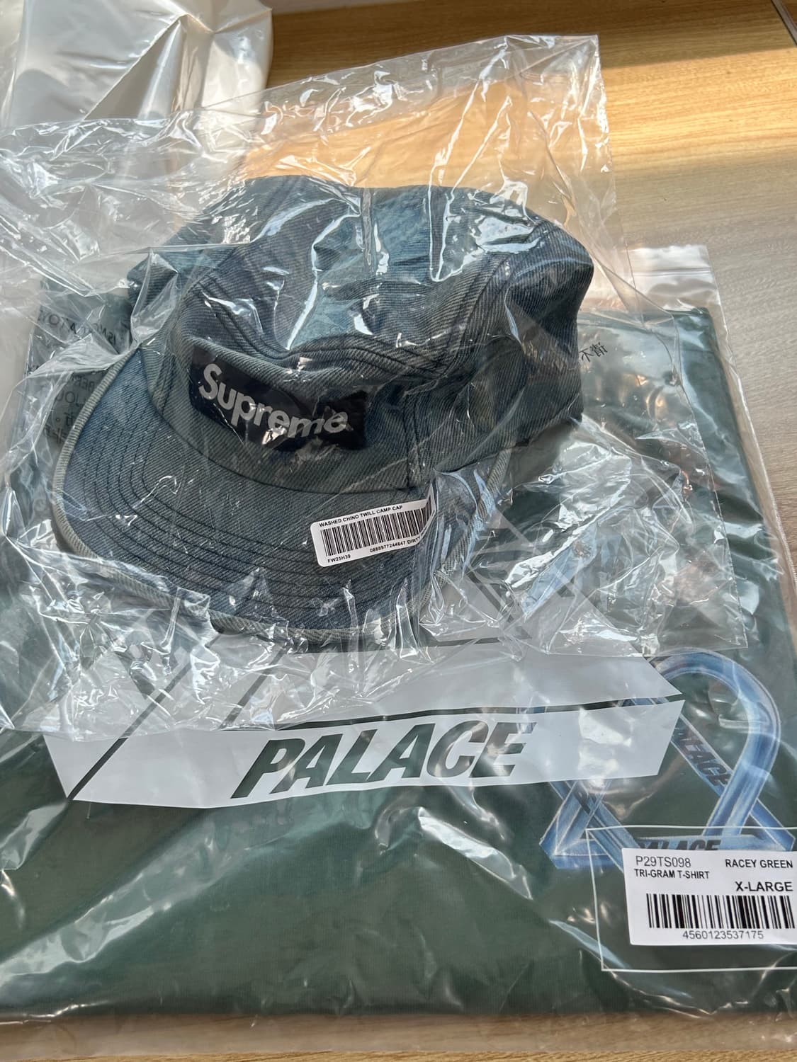 [25FW] 슈프림 박스 로고 데님 캠프캡 워시드 치노 트윌 볼캡 모자 상품이미지4