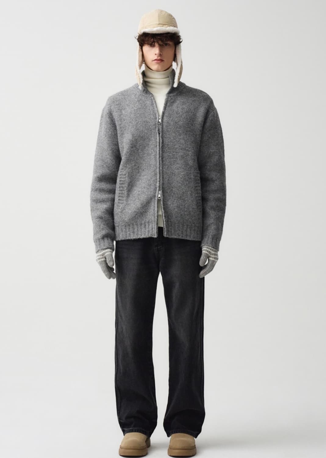 마리떼 프랑소와 저버 COLLAR CARDIGAN charcoal 상품이미지2