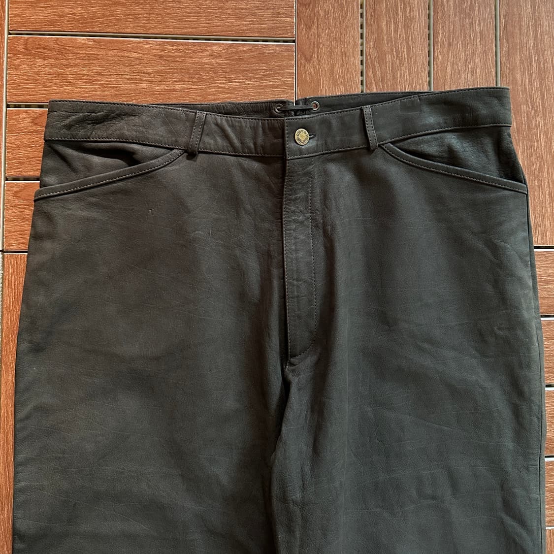 Vintage buffalo leather pants 상품이미지5