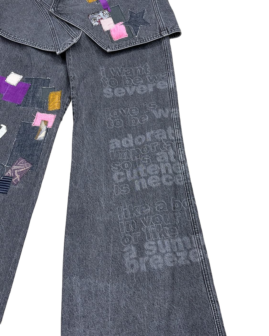 헤븐 키코 코스타디노브 디테쳐블 데님 팬츠 상품이미지5