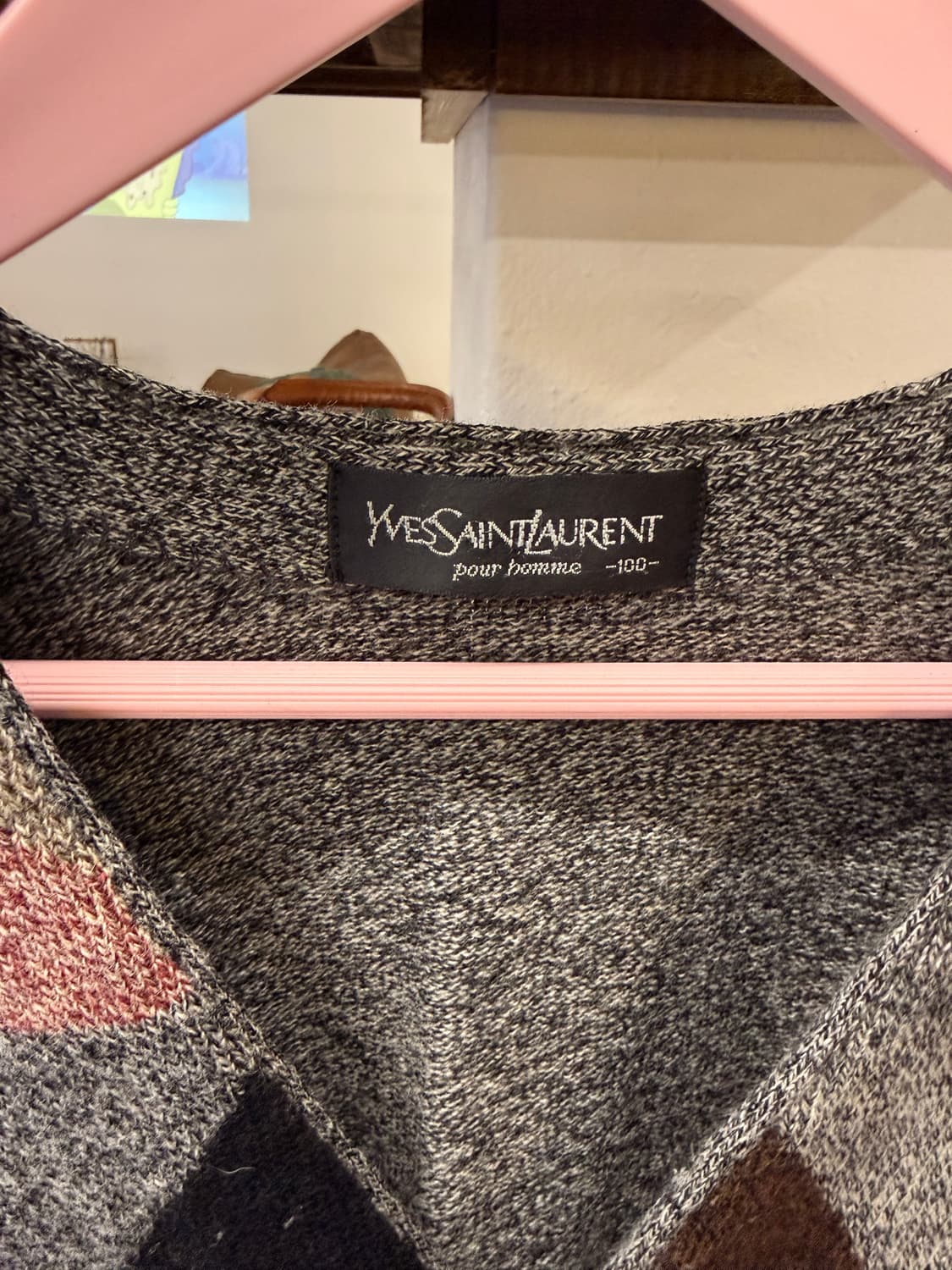 YSL 입생로랑 컬러패턴 가디건 상품이미지5