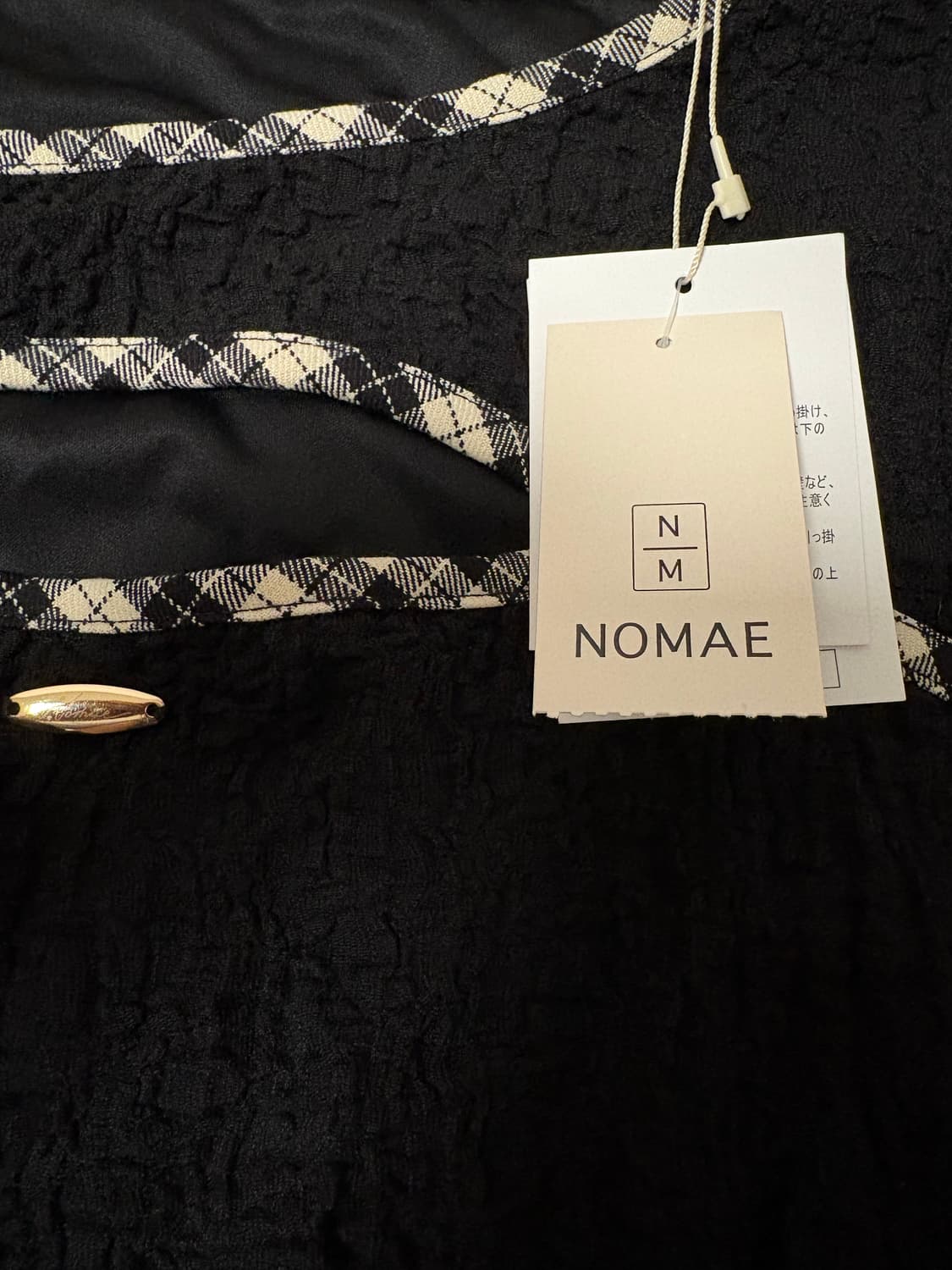 NOMAE 블랙 리본 미니 드레스 원피스 새상품 상품이미지3