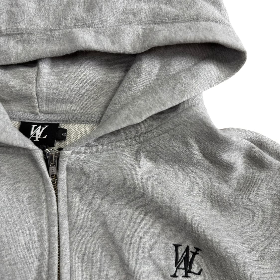 우알롱 크롭 후드집업 상품이미지2