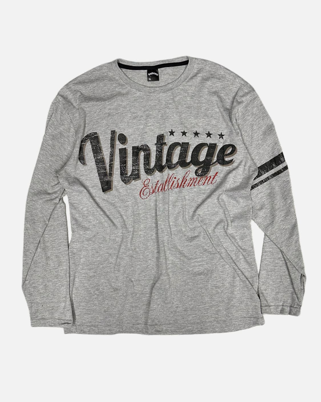 vintage printing grey t-shirt 상품이미지1