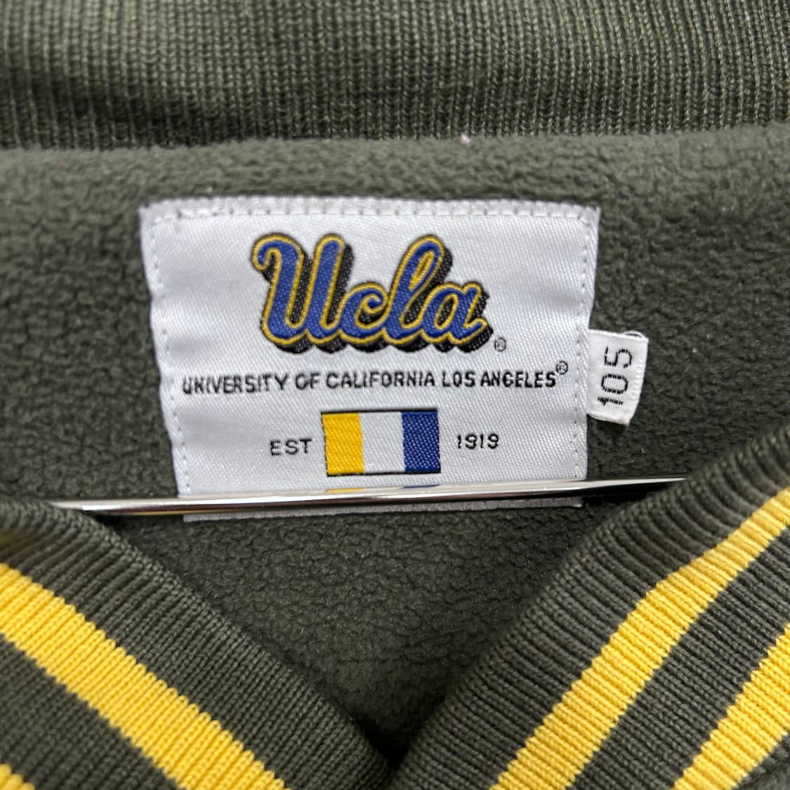 UCLA 브루인즈 90s 래글런 플리스 바시티자켓 상품이미지3