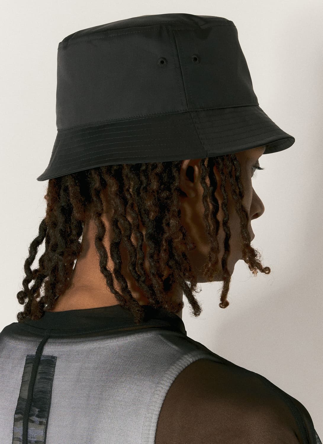 L-XL/ 릭오웬스 x 챔피온 나일론 버킷햇 블랙 상품이미지2