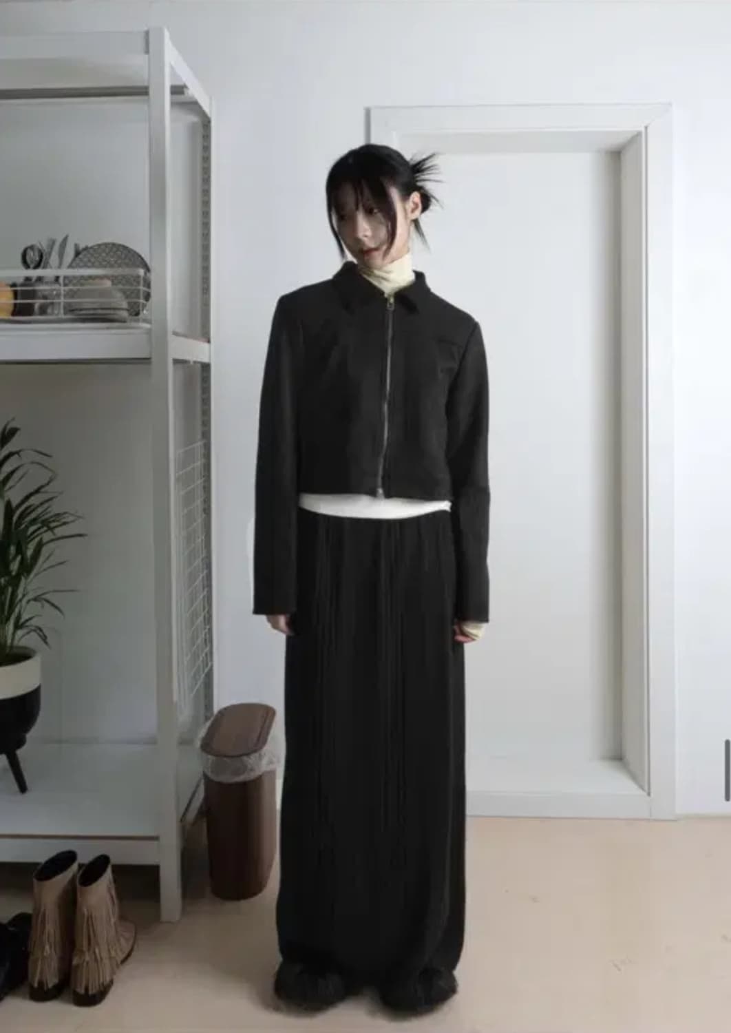 우화 스웨이드 자켓 상품이미지1