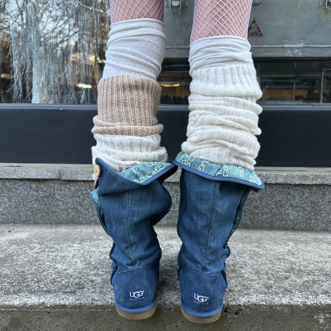 00s 데님 롱 어그 부츠 상품이미지10