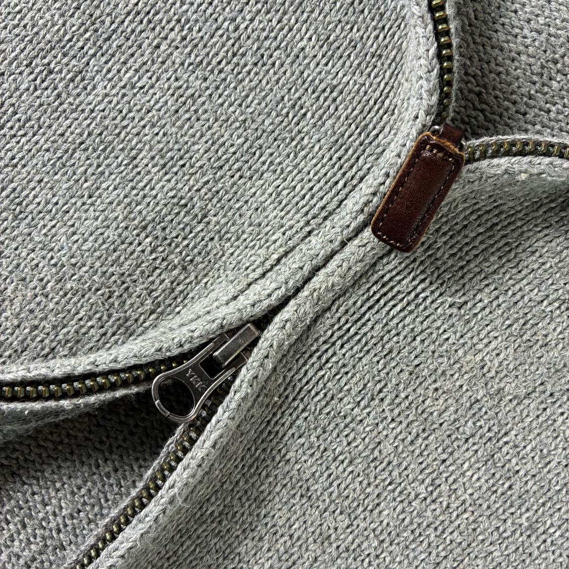 Polo  폴로 랄프로렌 자수 코튼 그레이 투웨이 니트 집업  상품이미지4