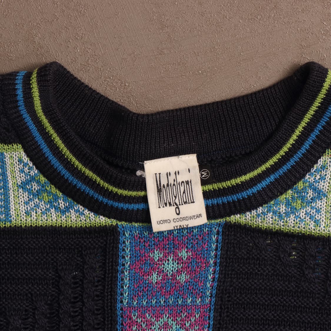 90's 빈티지 아크릴 패턴 니트 A1790 상품이미지3