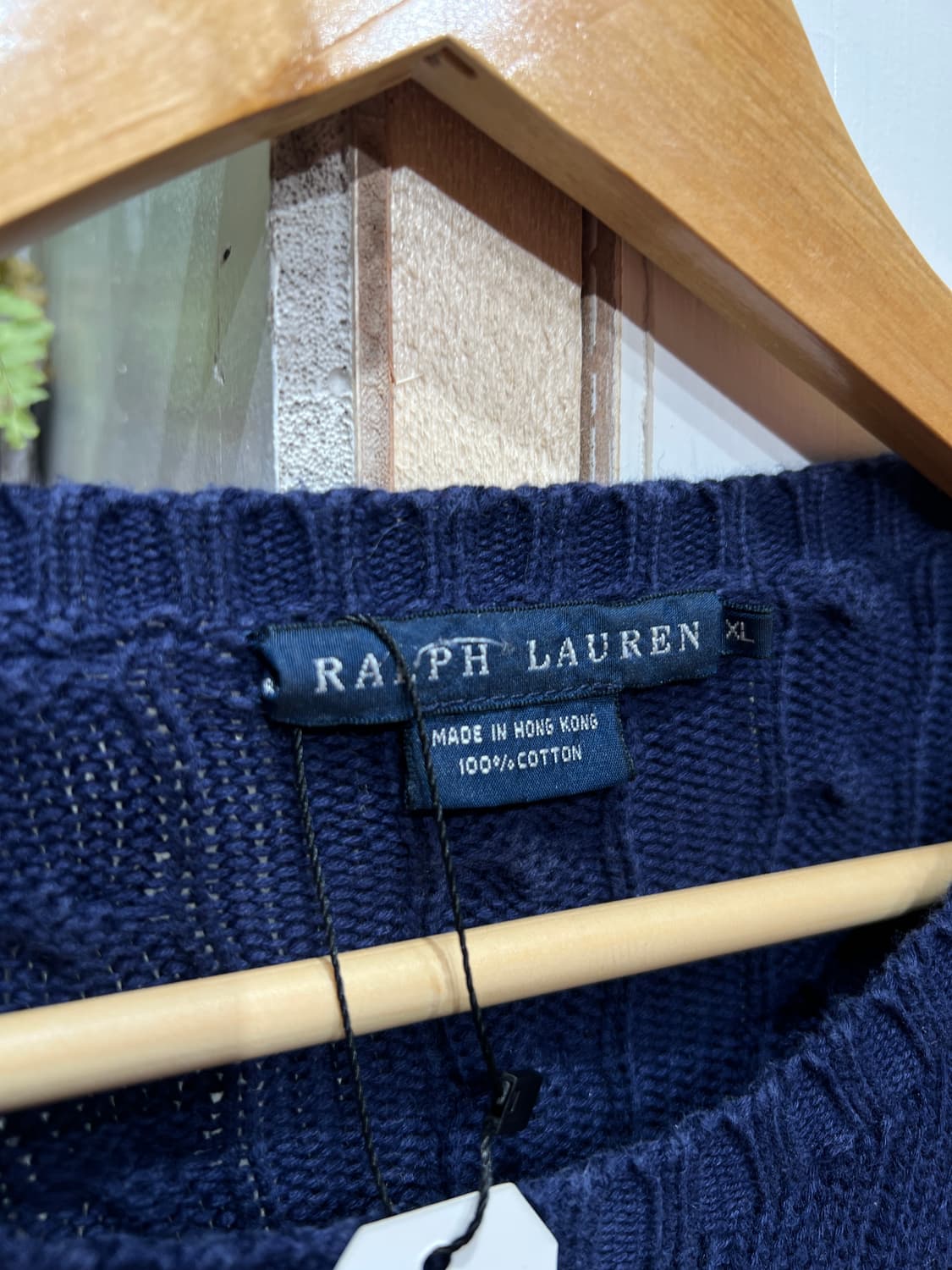 폴로 랄프로렌 네이비 꽈배기 니트 상품이미지3