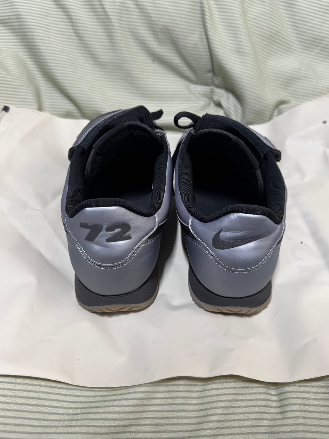 나이키 코르테즈 레더 메탈릭 쿨 그레이 265 상품이미지3