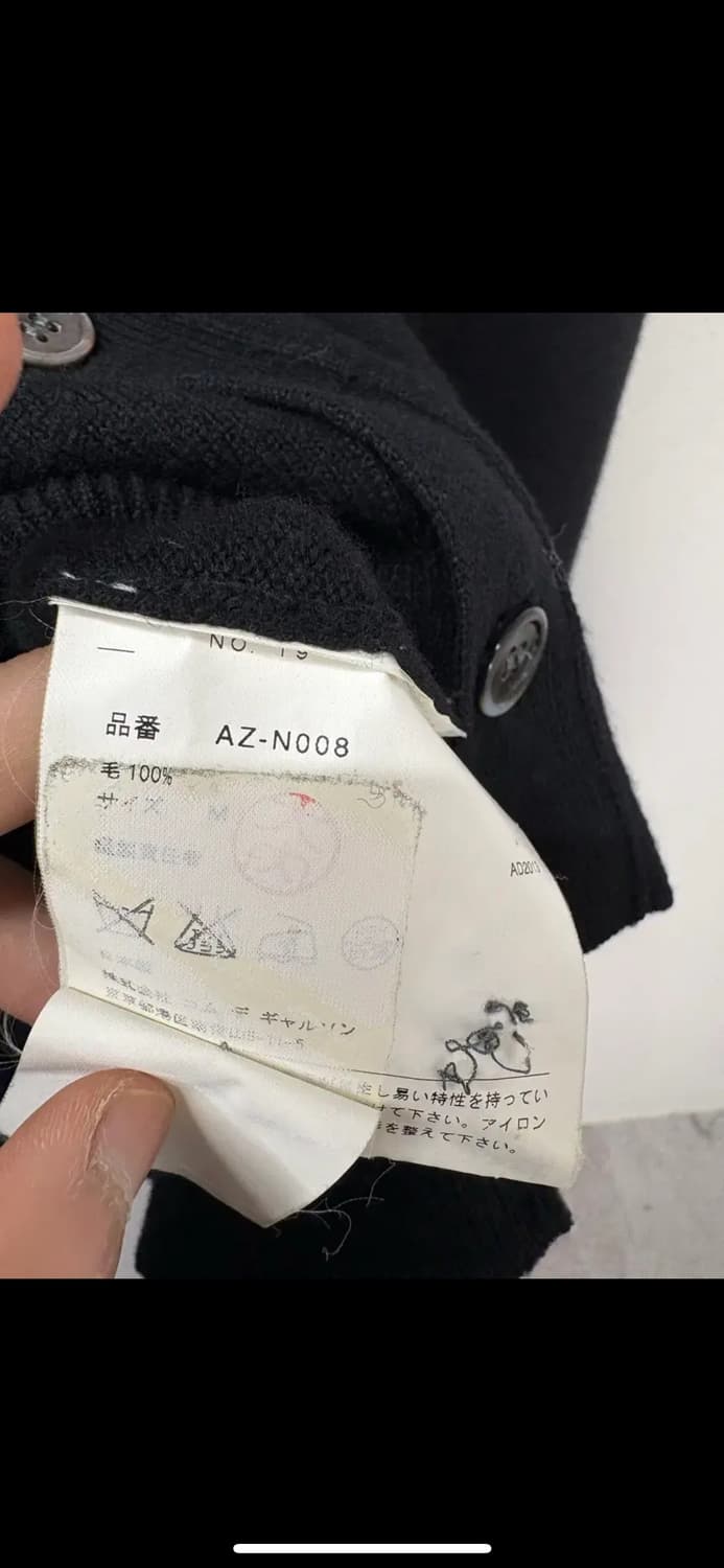 꼼데가르송플레이 블랙 레드와펜 모 가디건 H1307 상품이미지6