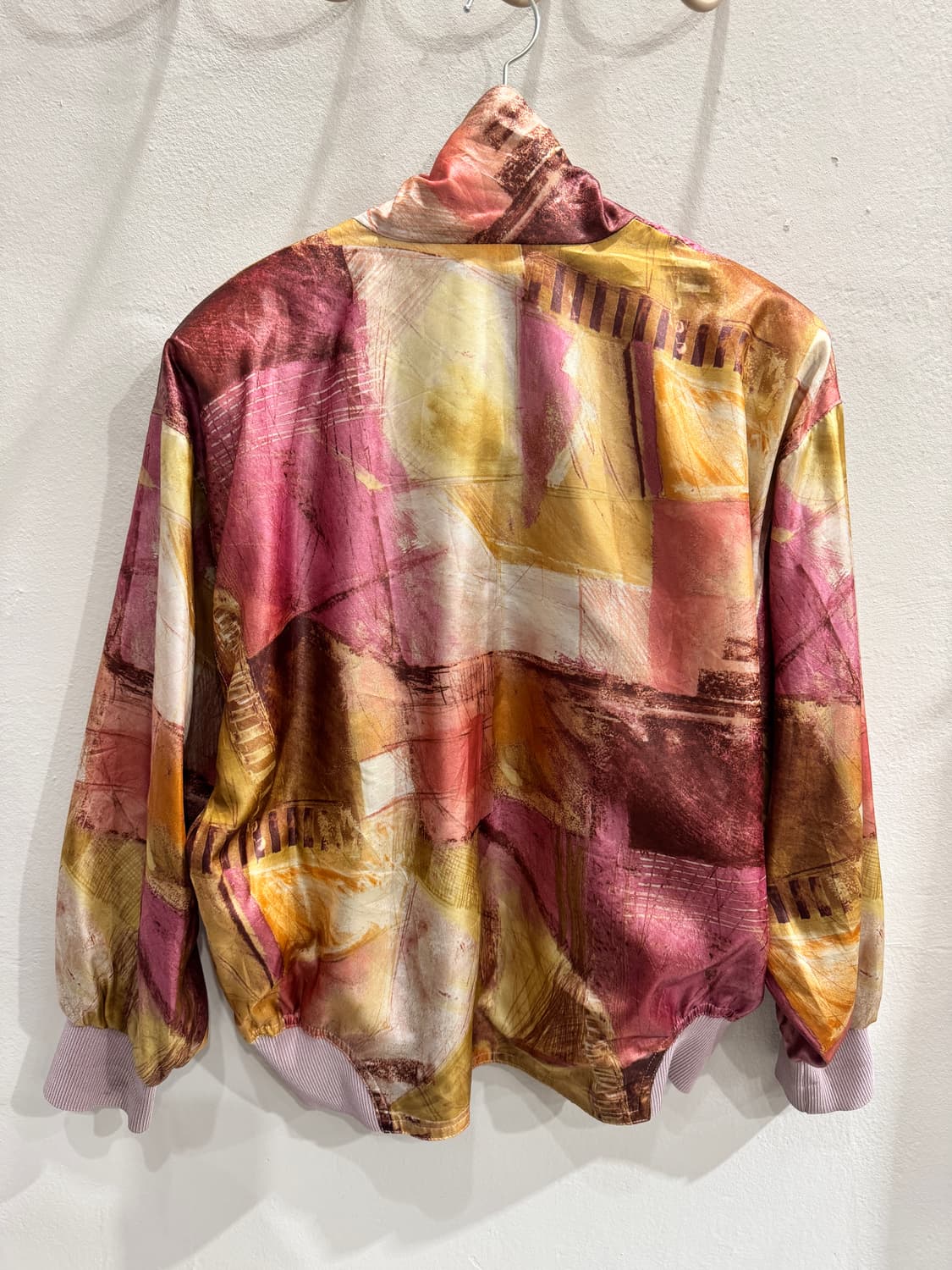 japan vintage 멀티컬러 봄버점퍼 상품이미지5