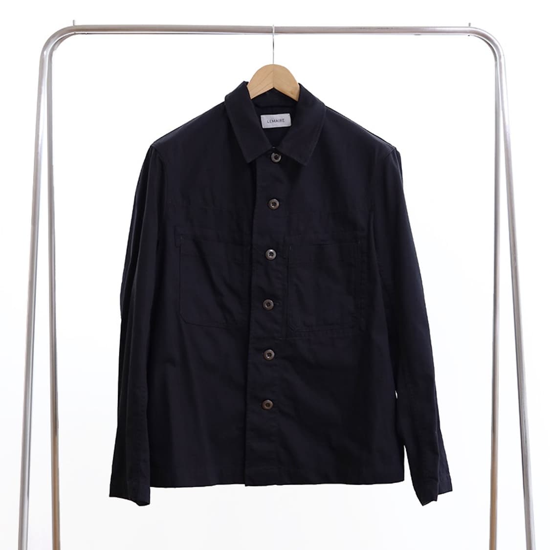 르메르 데님 워크웨어 오버셔츠 블랙 M 상품이미지4