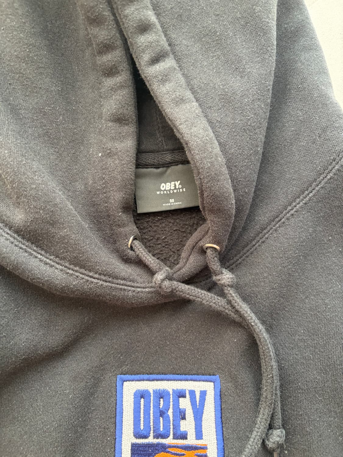 오베이 월드와이드 자수 후드티 M 상품이미지2