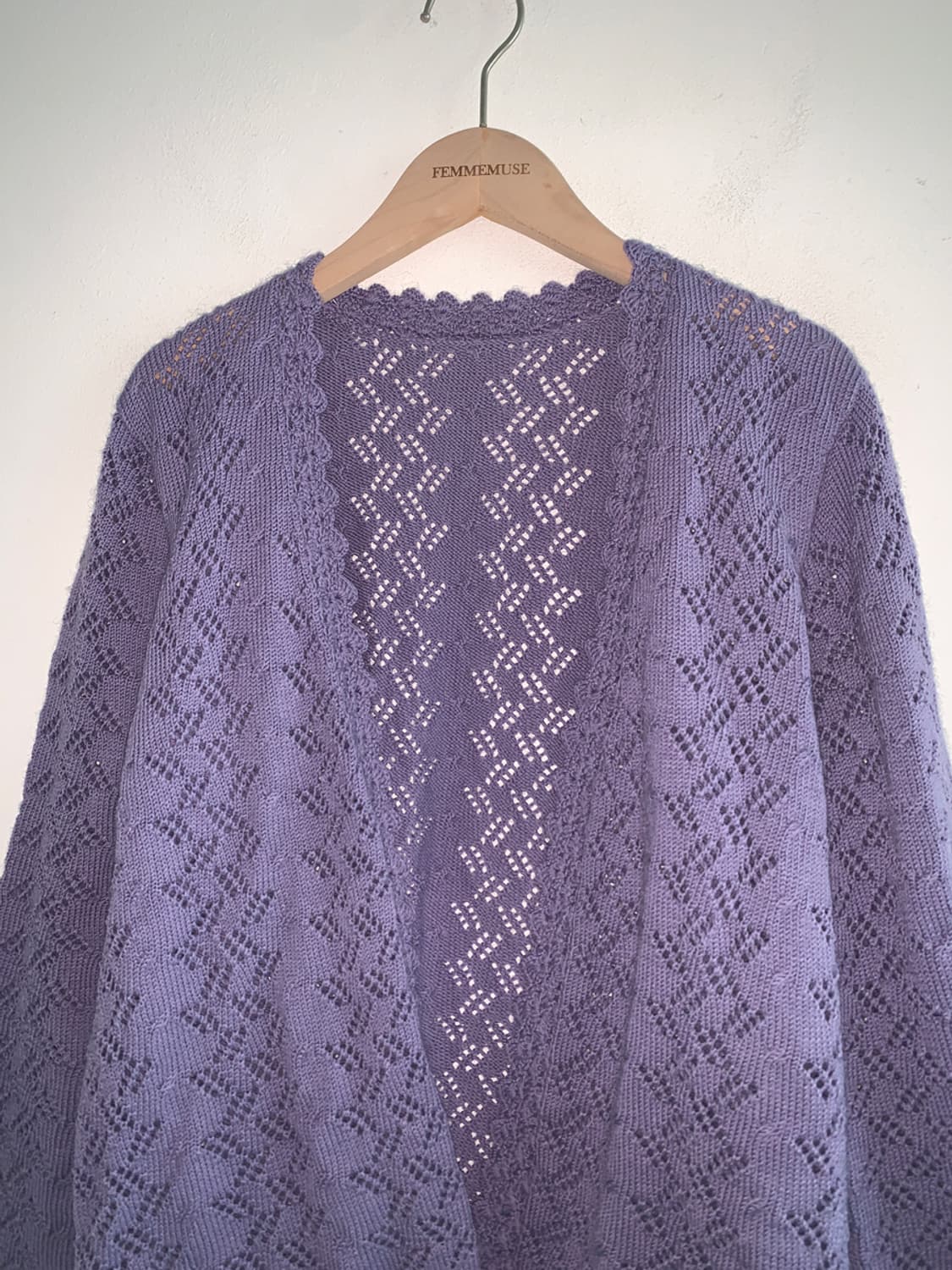 Purple punching cardigan 상품이미지2