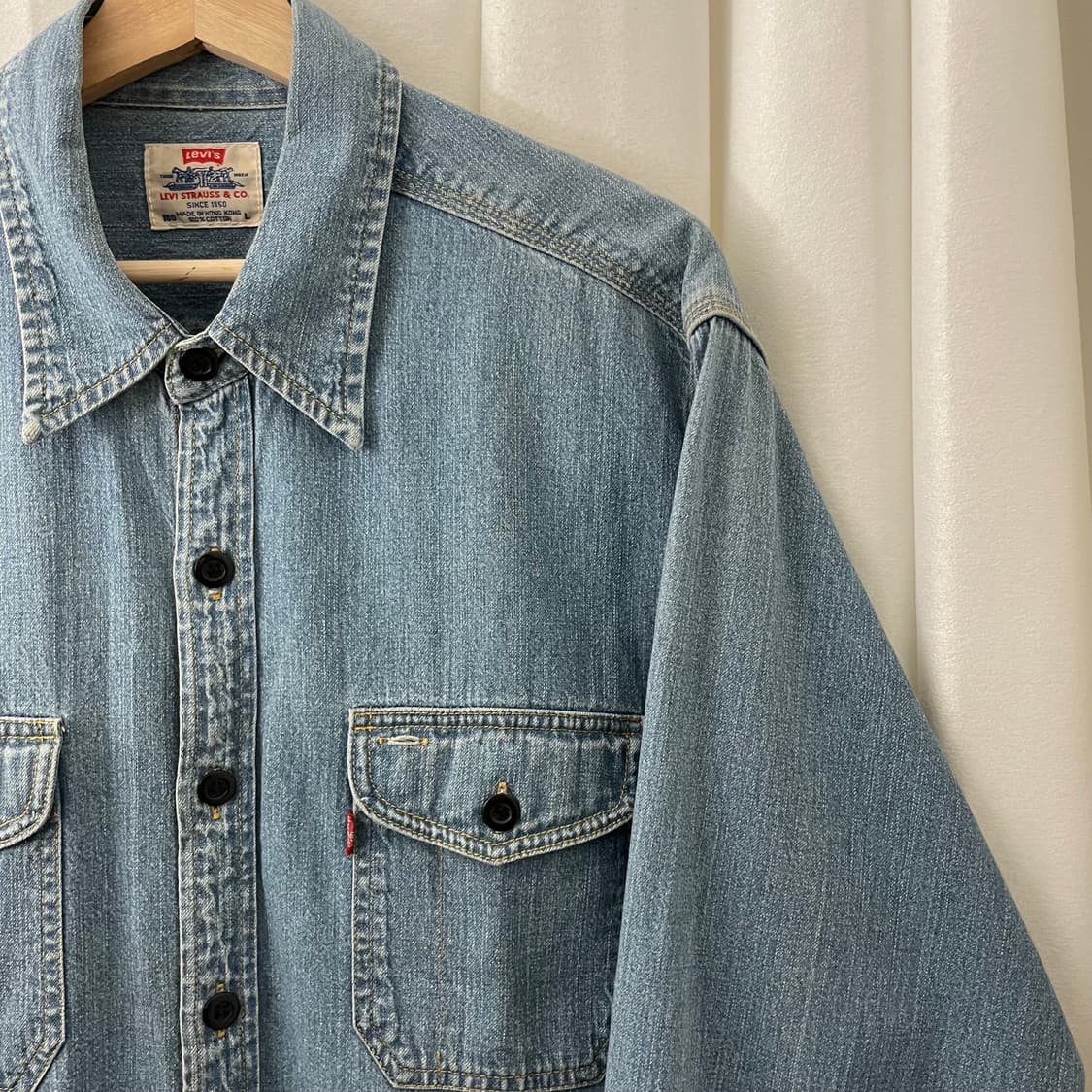 리바이스 연청 데님셔츠 상품이미지4
