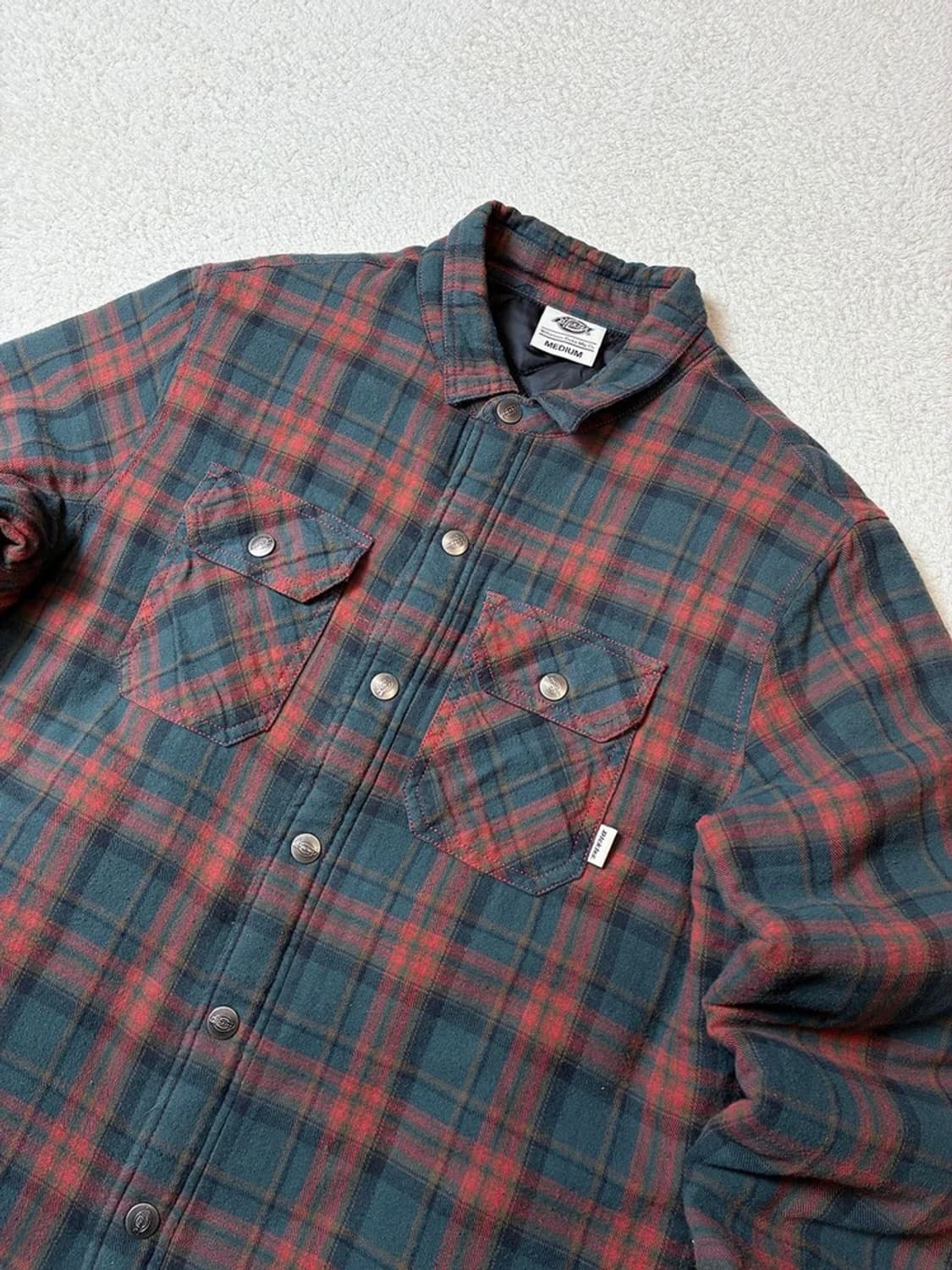 디키즈 DICKIES 체크 누빔 남방 PN7064 상품이미지2