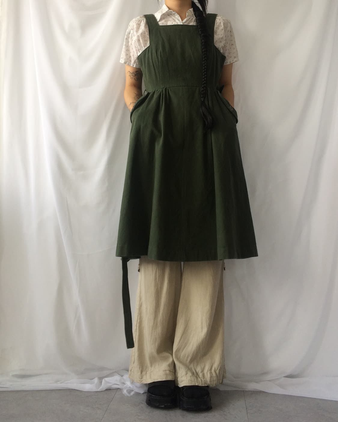 Belted suspender mood onepiece 상품이미지1
