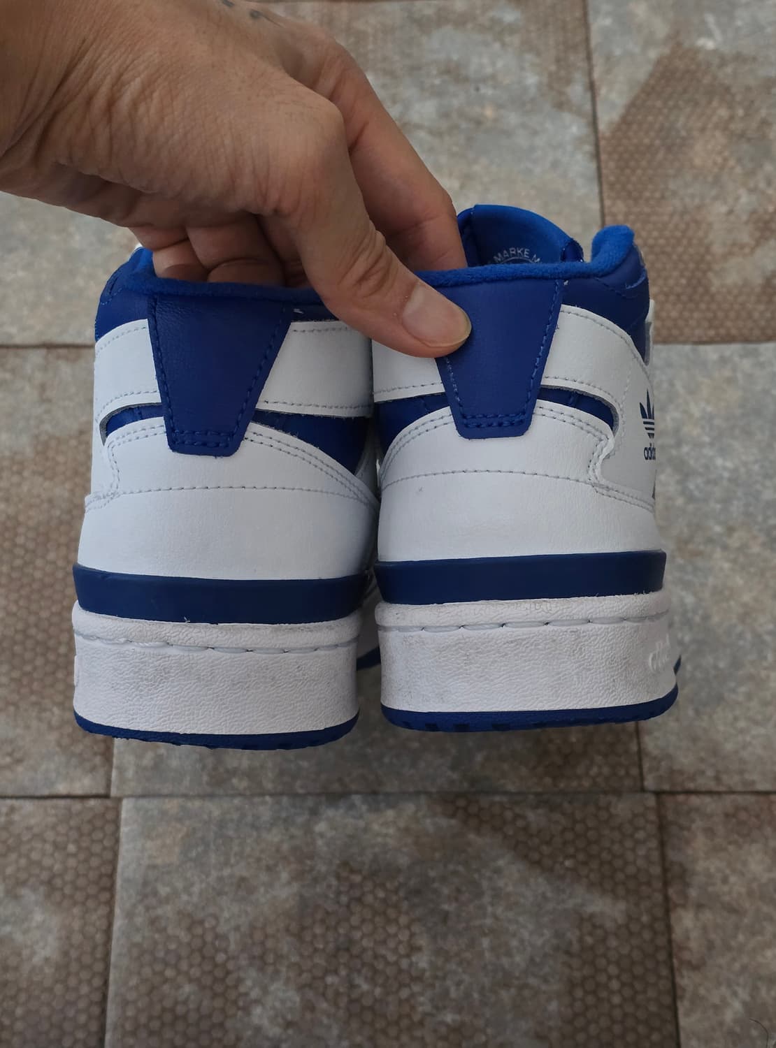 (225)아디다스 포럼 미드 화이트 블루 상품이미지9