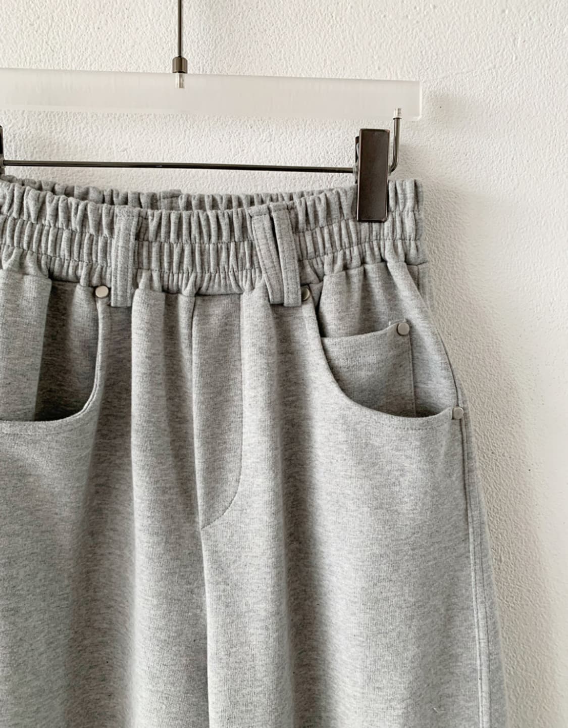 와이드 핏 코튼 벨트 트레이닝 팬츠 (새상품) 상품이미지4