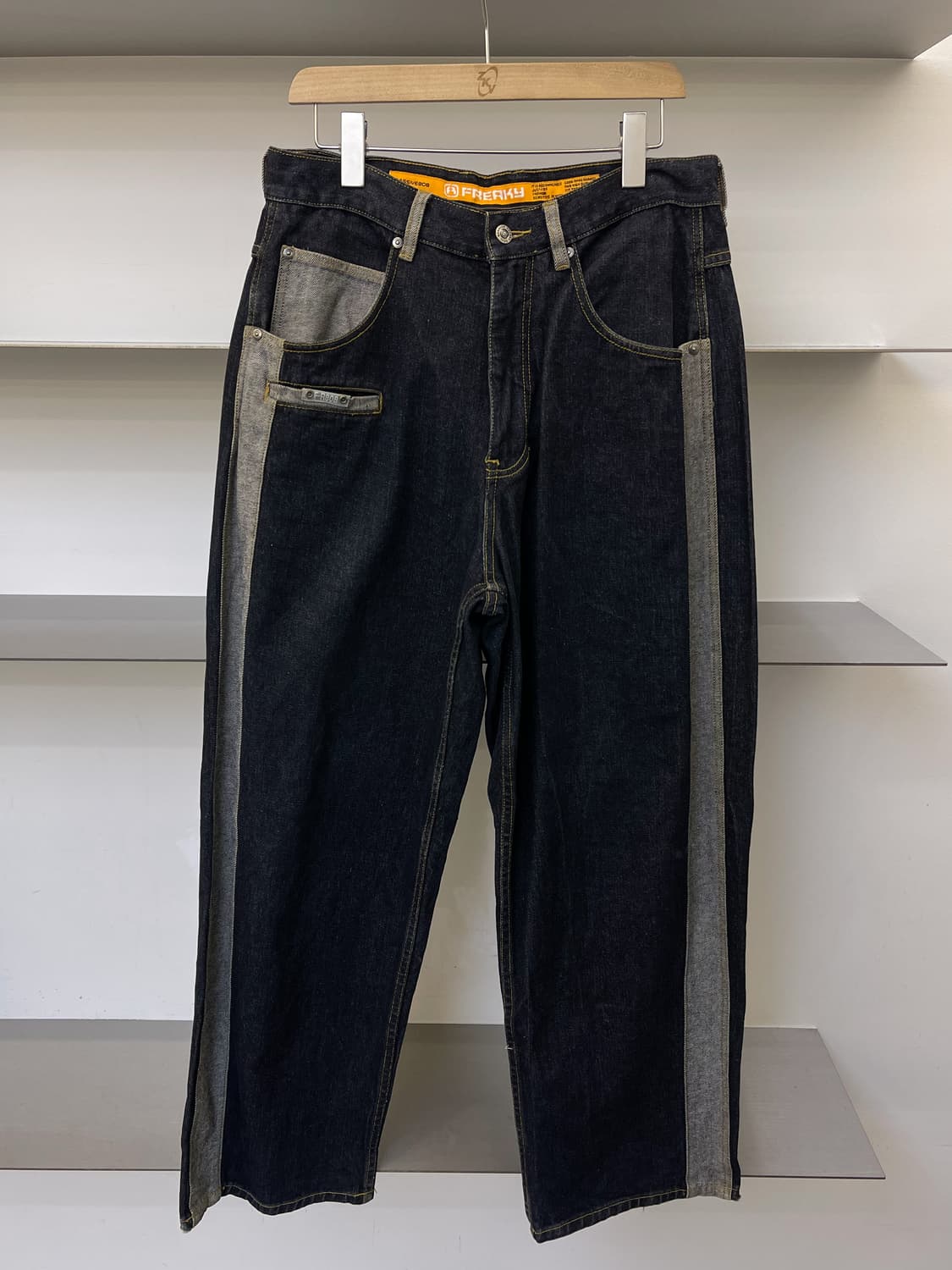 Freaky Massive 808 사이드 라인 올드스쿨 데님 팬츠 상품이미지2