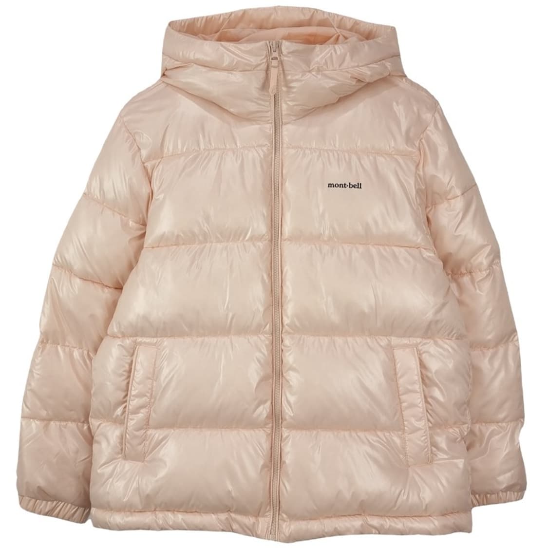 몽벨 로고 프린팅 유광 후드 숏 패딩 아이보리 M16660 상품이미지2