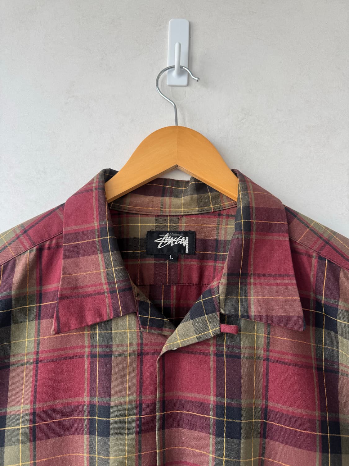 80s 스투시 체크 셔츠 상품이미지4